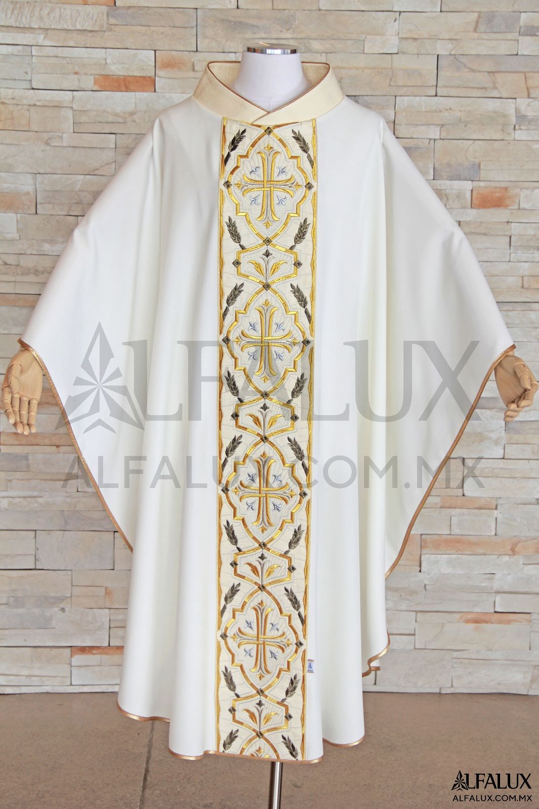 04 IMPERIAL2 Alfalux Casulla Bronce Central Brocado Blanco 200 (1)